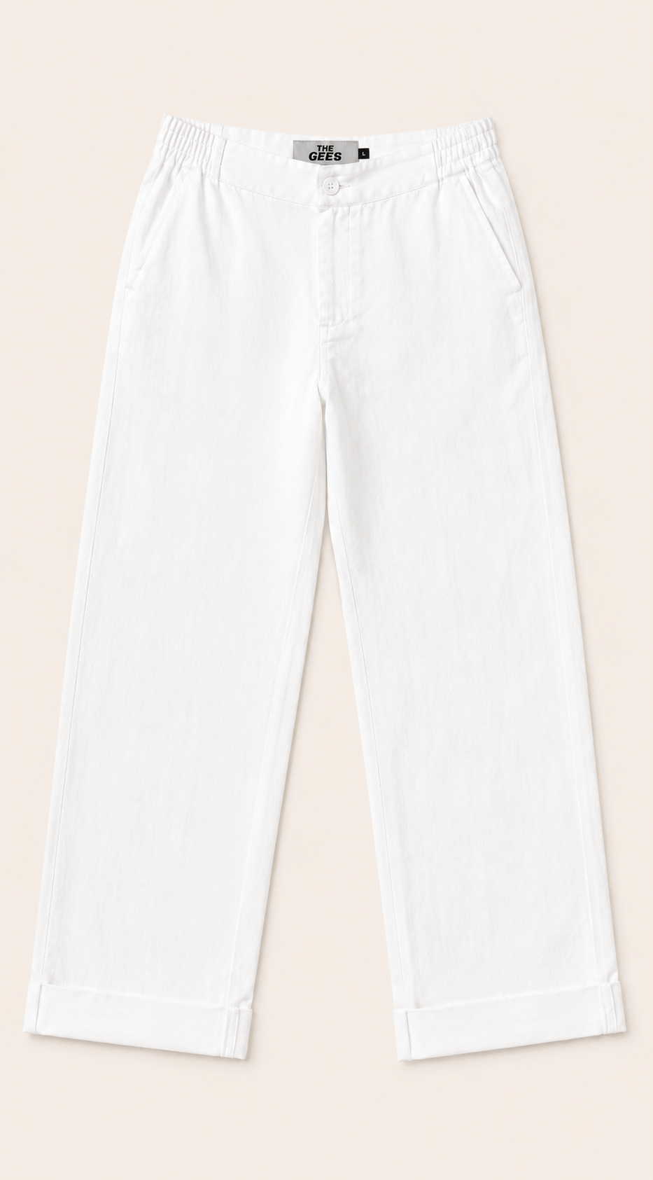 White linen pants