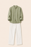 sage G+white linen bundle
